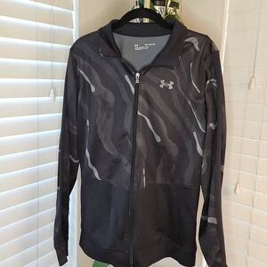 Under Armour Black and Gray Zip-Up Jacket